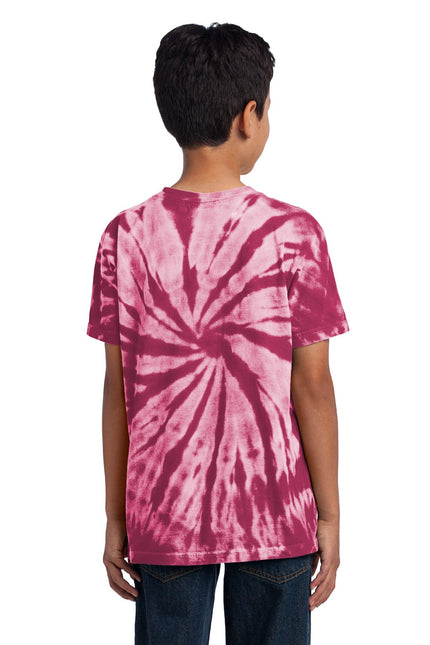 Port & Company - Youth Tie-Dye Tee. PC147Y - Maroon - Union Prints