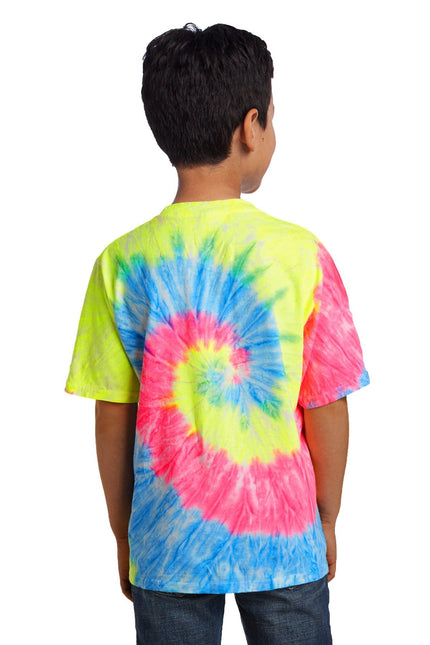 Port & Company - Youth Tie-Dye Tee. PC147Y - Neon Rainbow - Union Prints