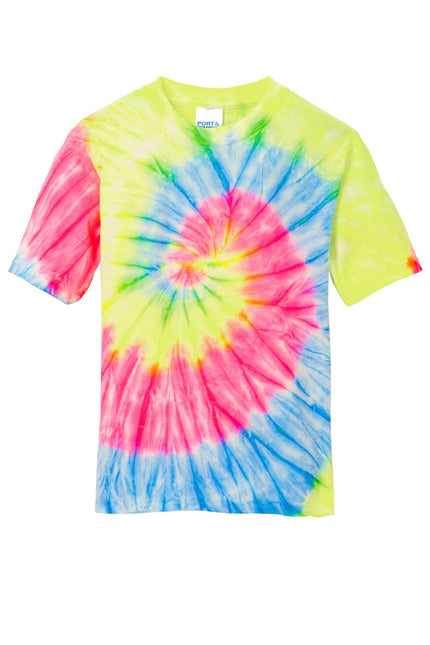 Port & Company - Youth Tie-Dye Tee. PC147Y - Neon Rainbow - Union Prints