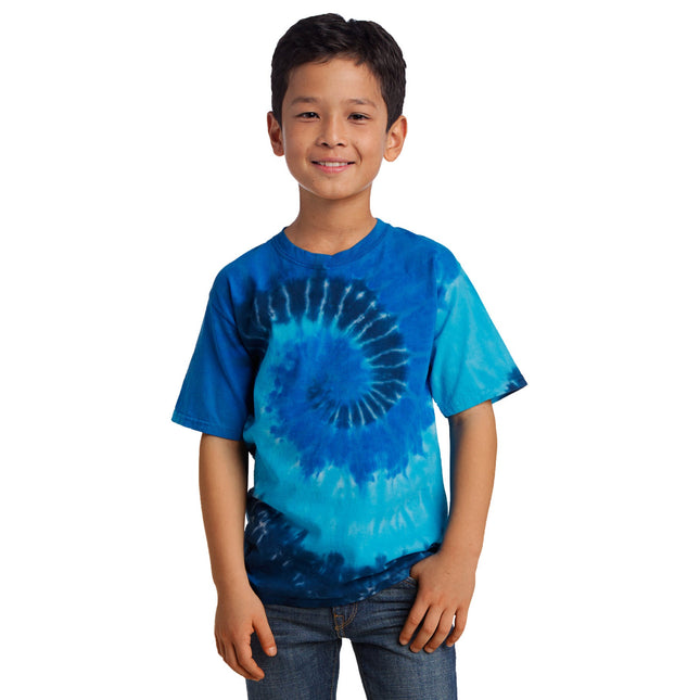 Port & Company - Youth Tie-Dye Tee. PC147Y - Ocean Rainbow - Union Prints
