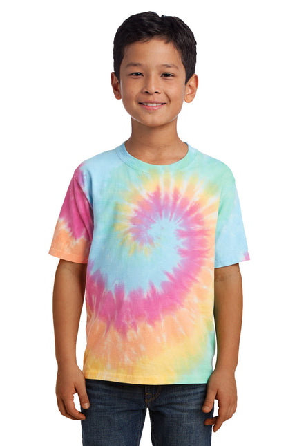 Port & Company - Youth Tie-Dye Tee. PC147Y - Pastel Rainbow - Union Prints