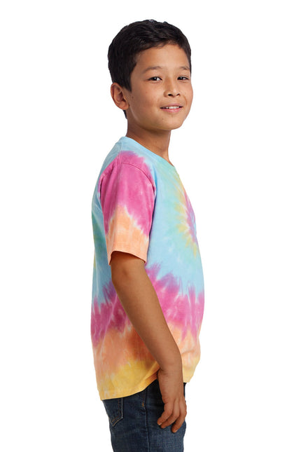 Port & Company - Youth Tie-Dye Tee. PC147Y - Pastel Rainbow - Union Prints