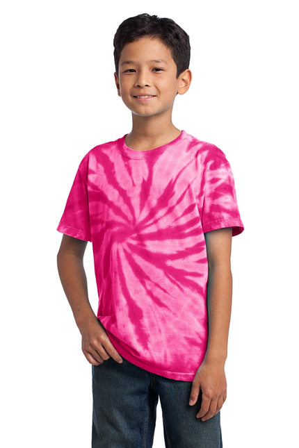 Port & Company - Youth Tie-Dye Tee. PC147Y - Pink - Union Prints