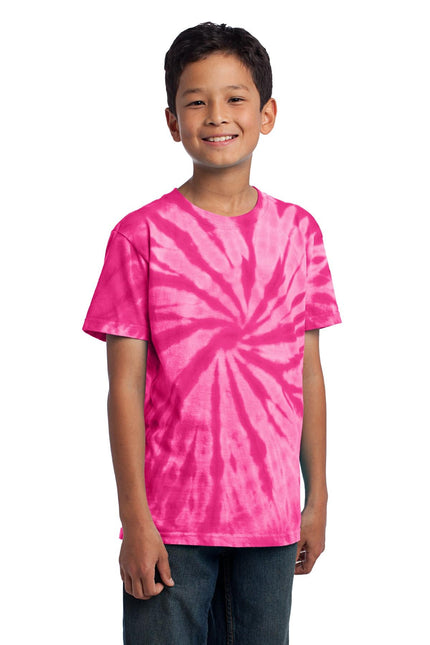 Port & Company - Youth Tie-Dye Tee. PC147Y - Pink - Union Prints