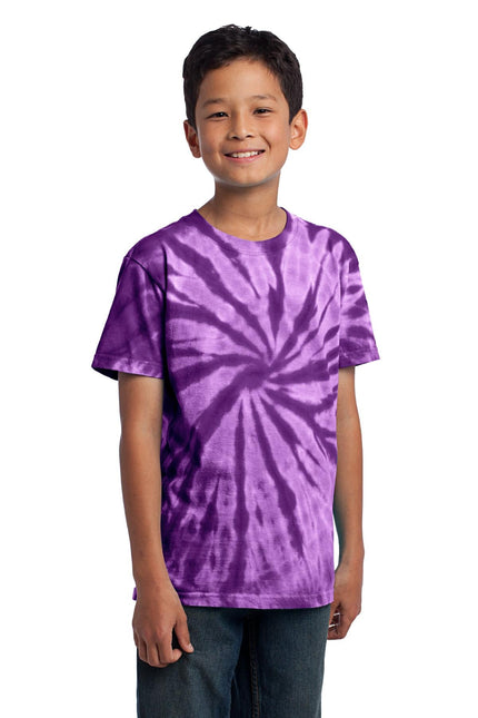 Port & Company - Youth Tie-Dye Tee. PC147Y - Purple - Union Prints