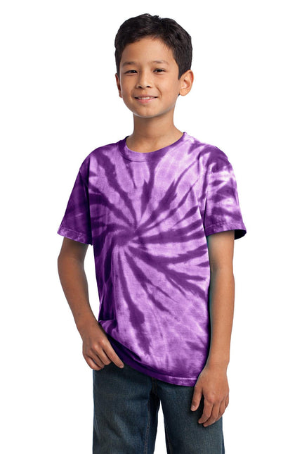 Port & Company - Youth Tie-Dye Tee. PC147Y - Purple - Union Prints