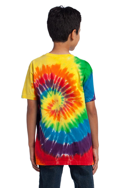 Port & Company - Youth Tie-Dye Tee. PC147Y - Rainbow - Union Prints