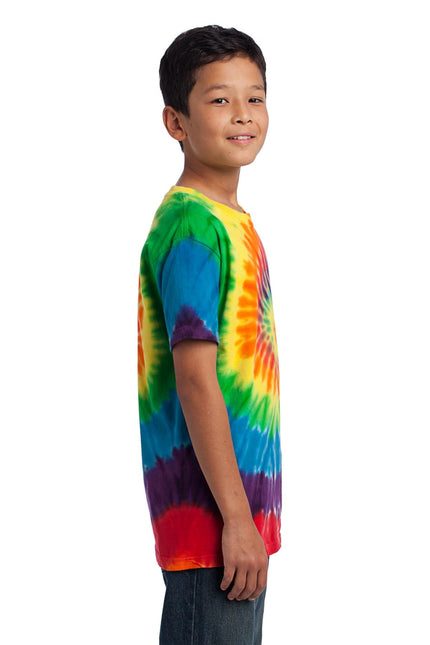 Port & Company - Youth Tie-Dye Tee. PC147Y - Rainbow - Union Prints