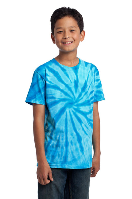 Port & Company - Youth Tie-Dye Tee. PC147Y - Turquoise - Union Prints