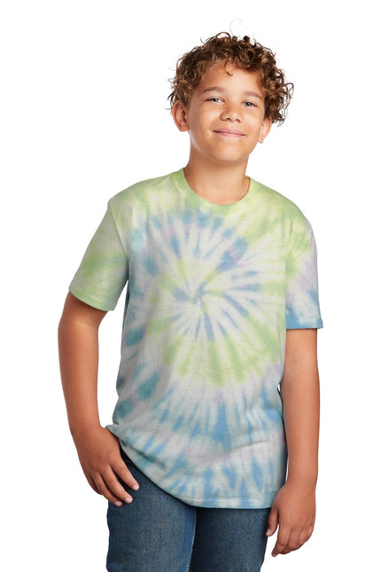 Port & Company - Youth Tie-Dye Tee. PC147Y - Watercolor Spiral - Union Prints